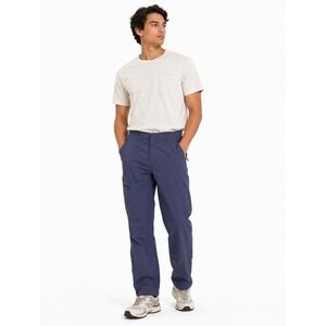 Pacific Trail Cargo Hiking Pants Mens L Blue Roll Up Leg Outdoor Gorpcore